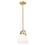 6_Z-Studio Linen Pendant by Z-Lite Heritage Brass 1 Light Mini Pendant more views