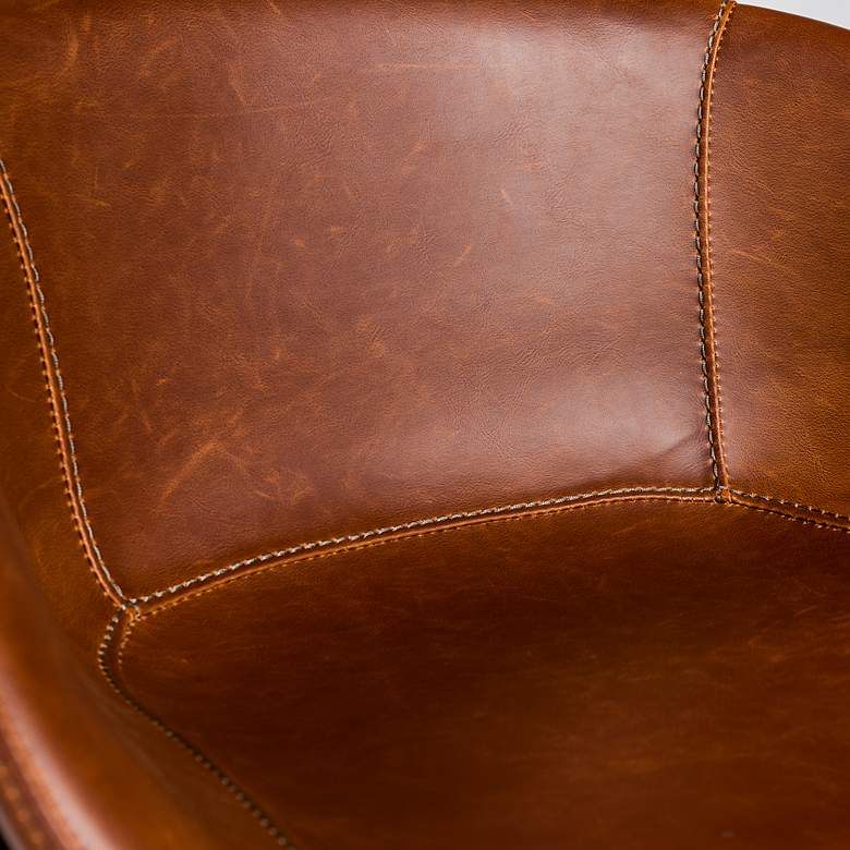 Image 3 Zach 25 1/2" Dark Brown Leatherette Counter Stool more views
