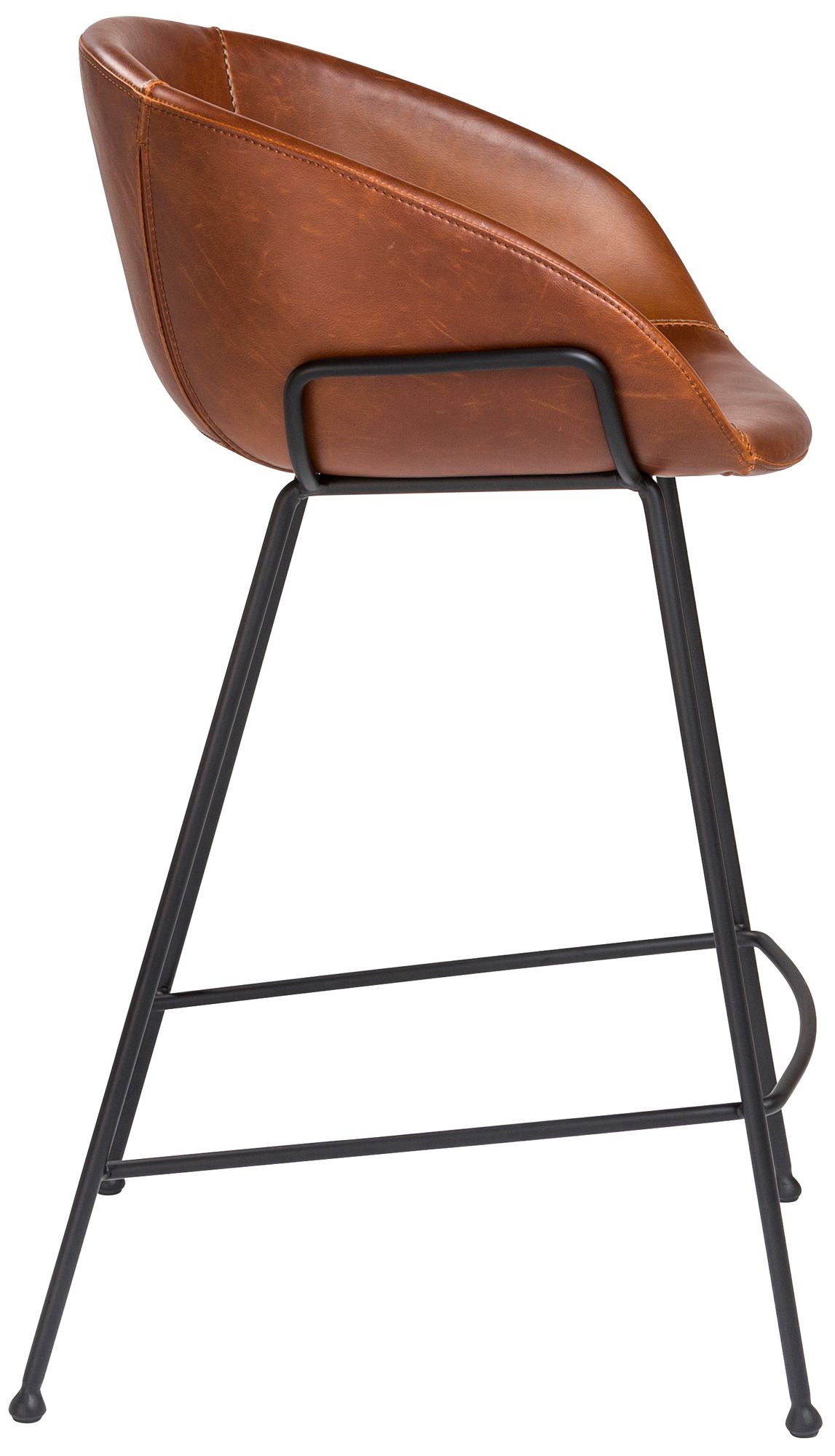 Zach 25 1/2" Dark Brown Leatherette Counter Stool