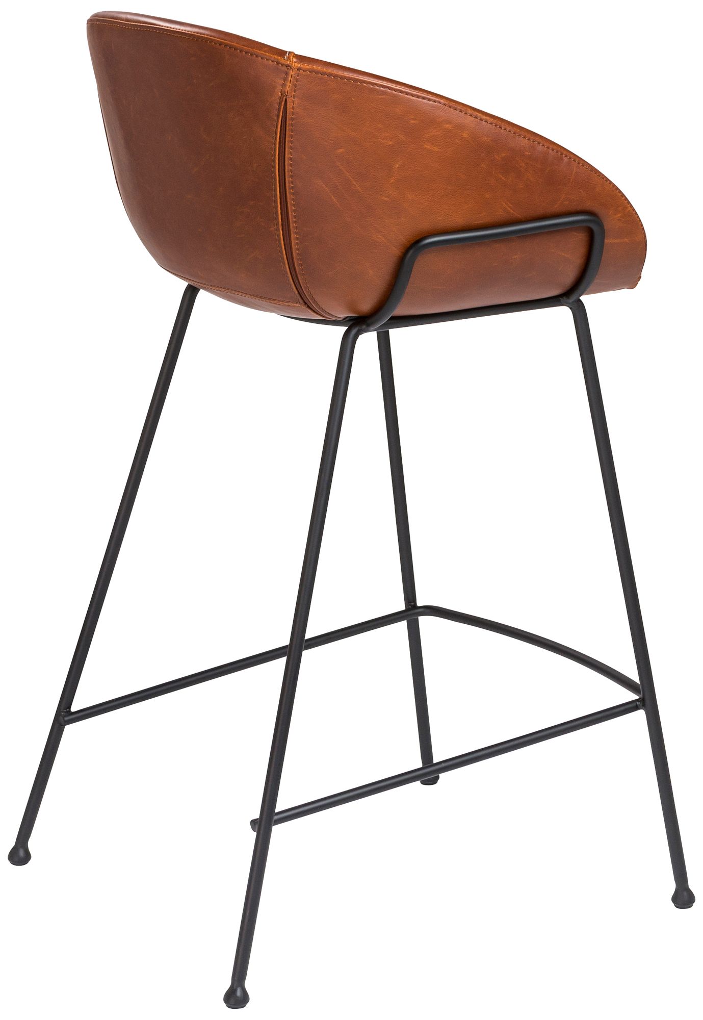Zach 25 1/2" Dark Brown Leatherette Counter Stool