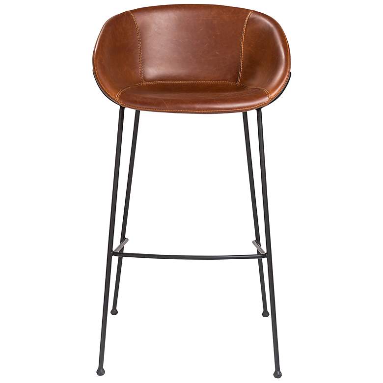 Image 2 Zach 30" Dark Brown Leatherette Bar Stool more views