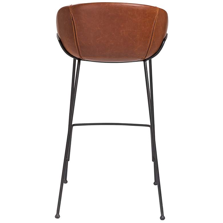 Image 5 Zach 30" Dark Brown Leatherette Bar Stool more views