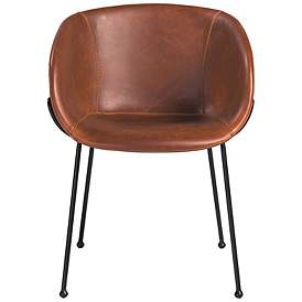 Image4 of Zach Dark Brown Leatherette Armchairs Set of 2 more views