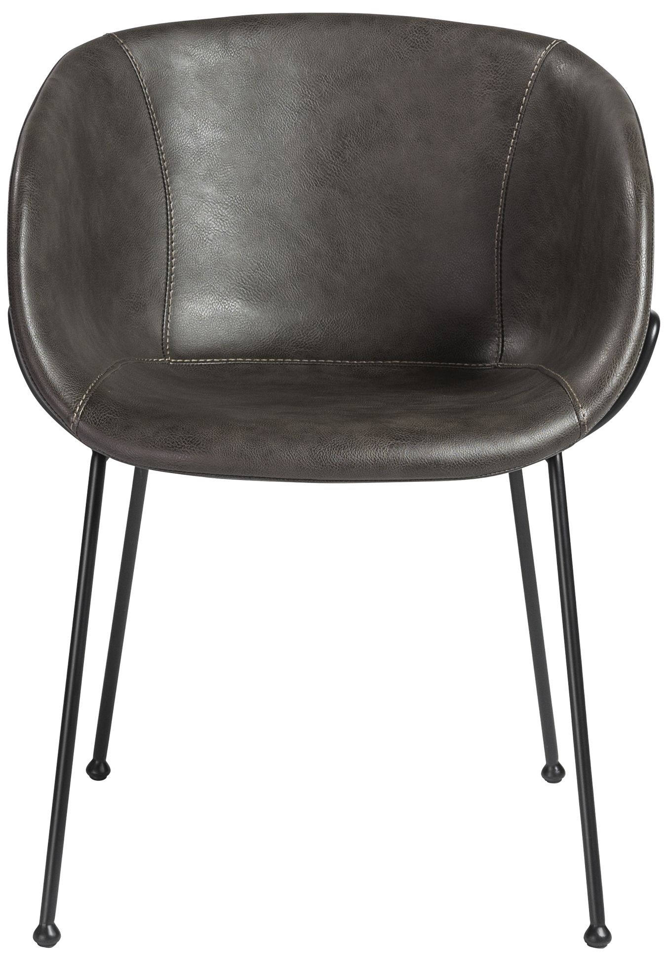 Image 5 Zach Dark Gray Leatherette Armchairs Set of 2 more views