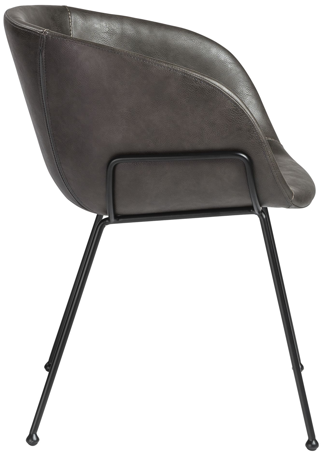 Image 7 Zach Dark Gray Leatherette Armchairs Set of 2 more views