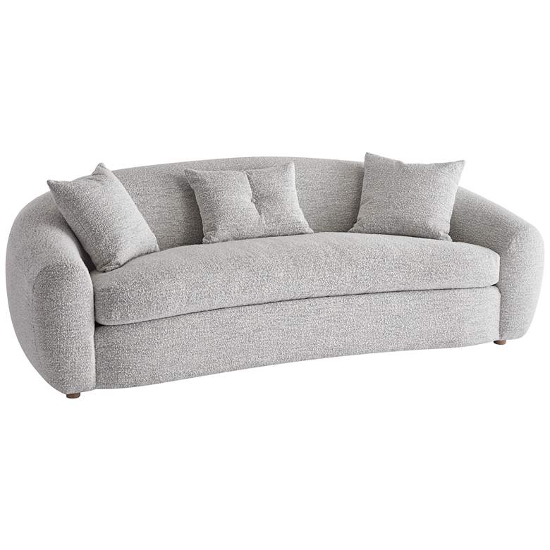 Image 3 Zachery Merino Cotton Curved Stationary Sofa