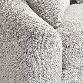 Image5 of Zachery Merino Cotton Curved Stationary Sofa more views
