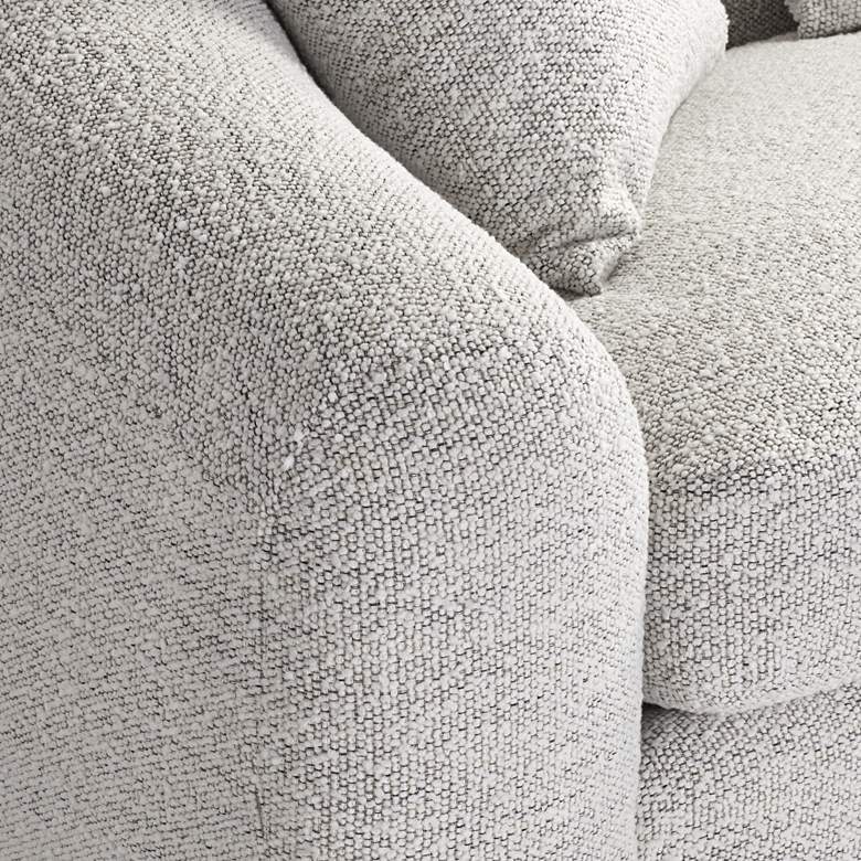 Image 5 Zachery Merino Cotton Curved Stationary Sofa more views
