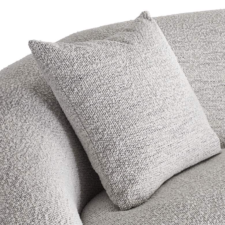 Image 6 Zachery Merino Cotton Curved Stationary Sofa more views