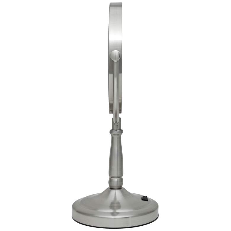 Image 7 Zadro Satin Nickel 7" Wide Cordless LED Lighted Vanity Make-Up Mirror more views