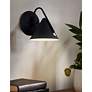 3_Zag 7.75" High Textured Matte Black LED Wall Sconce more views