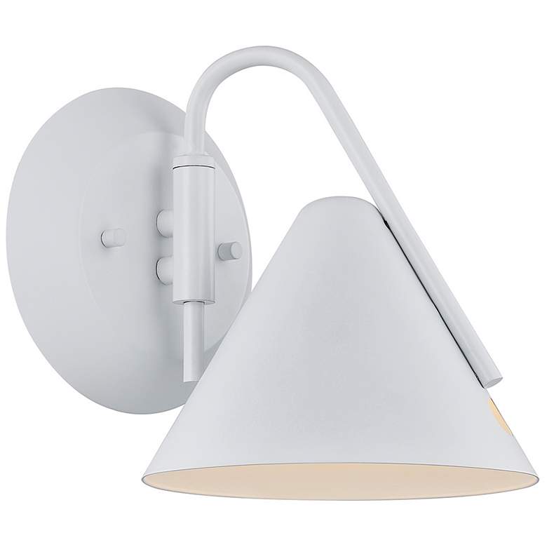 Image 2 Zag 7.75" High White LED Wall Sconce