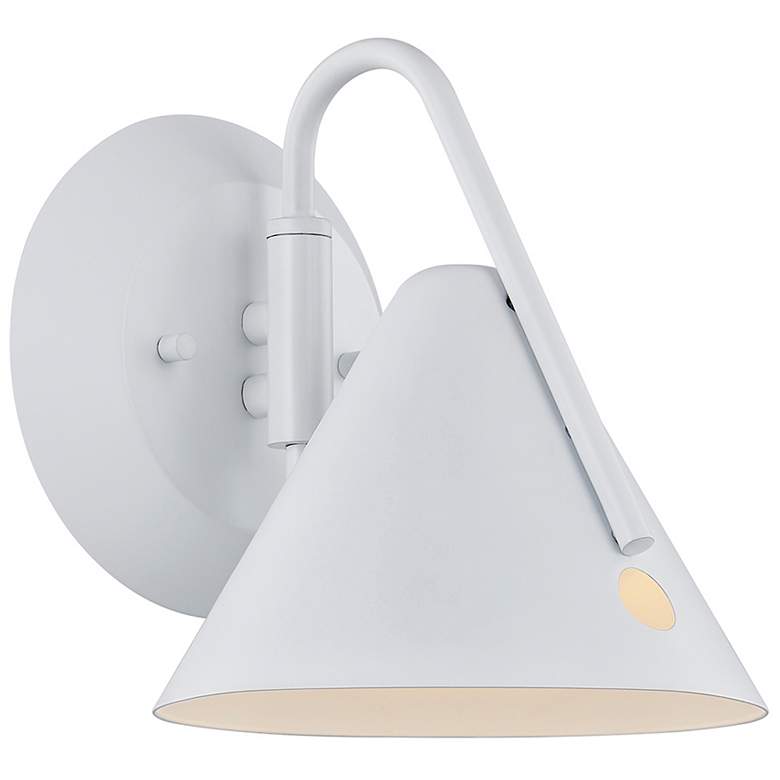 Image 3 Zag 7.75" High White LED Wall Sconce more views