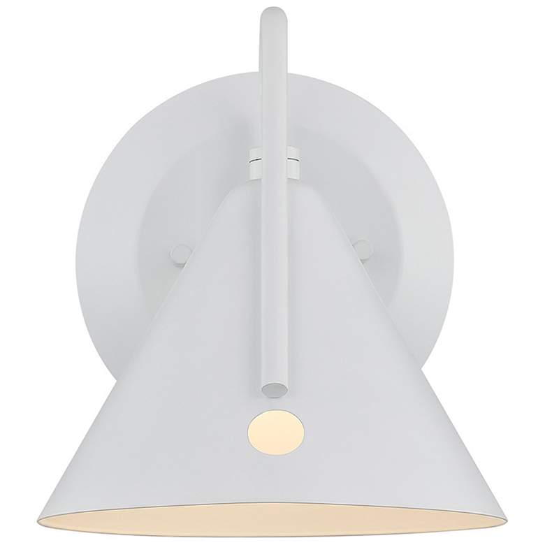 Image 4 Zag 7.75" High White LED Wall Sconce more views