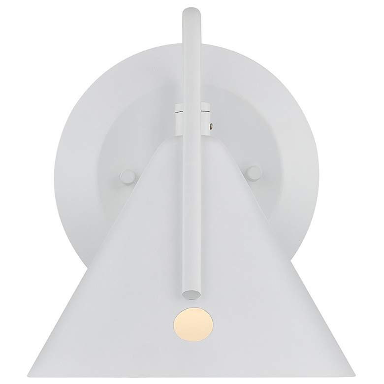 Image 5 Zag 7.75" High White LED Wall Sconce more views