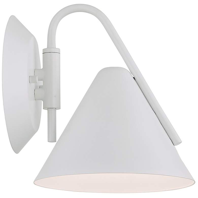Image 6 Zag 7.75" High White LED Wall Sconce more views