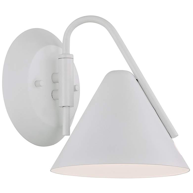 Image 7 Zag 7.75" High White LED Wall Sconce more views