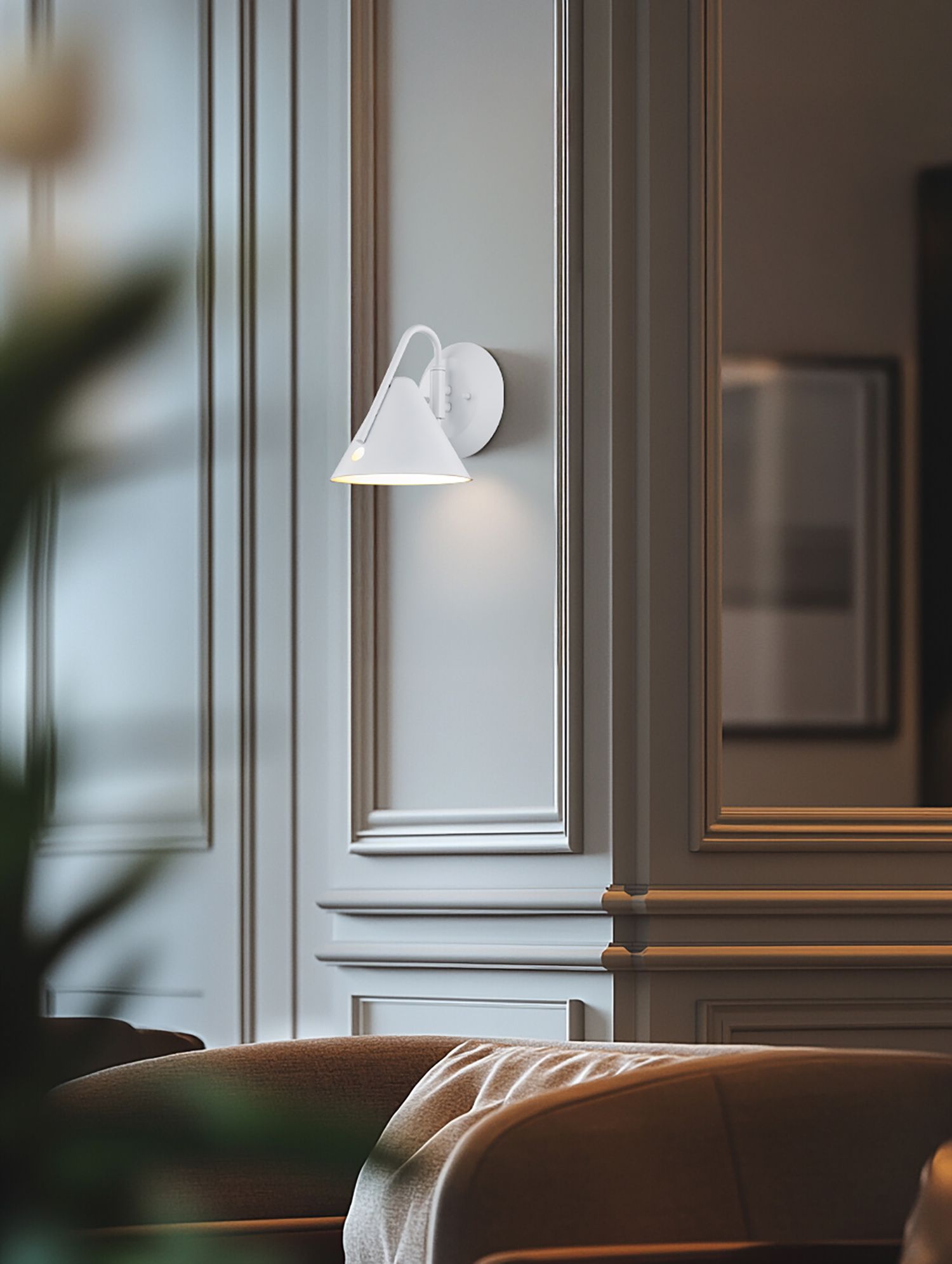 Zag 7.75" High White LED Wall Sconce