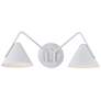 Thumbnail2 of Zag 8" High 2 Light Matte White LED Wall Sconce