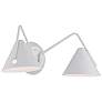 Thumbnail3 of Zag 8" High 2 Light Matte White LED Wall Sconce more views