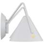 5_Zag 8" High 2 Light Matte White LED Wall Sconce more views