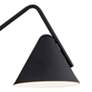 Zag 8" High Matte Black 2-Light LED Mid-Century Modern Wall Sconce