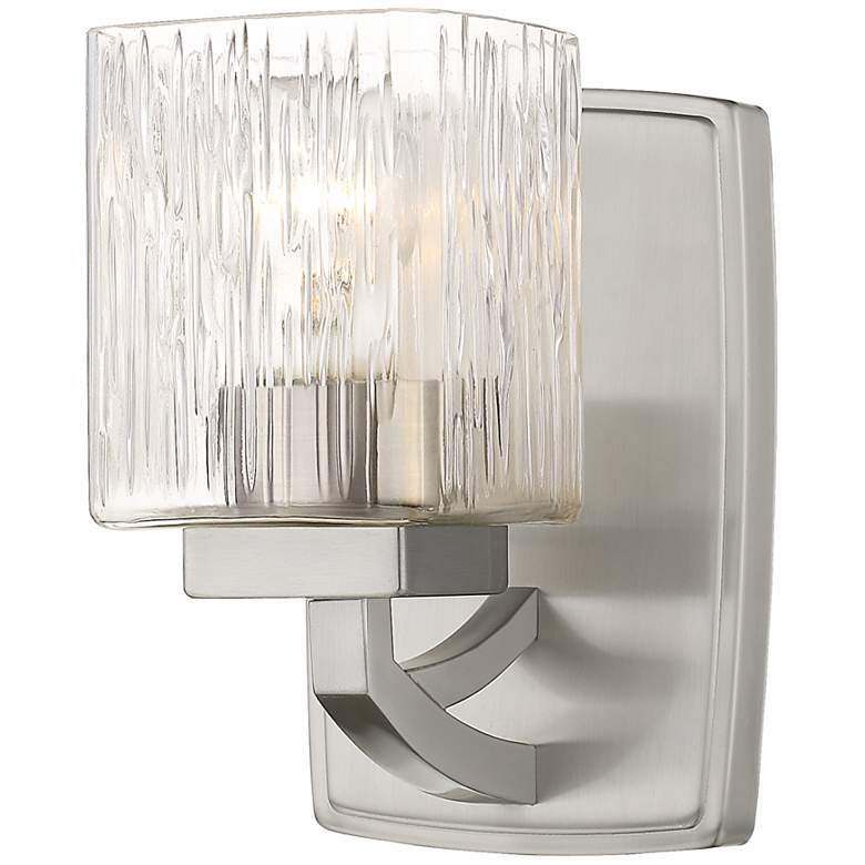 Image 1 Zaid by Z-Lite Brushed Nickel 1 Light Wall Sconce