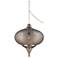 Zaida 23" High Moroccan Pewter Plug-In Swag Pendant