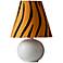 Zaida Small Fire Zebra Stripe Table Lamp