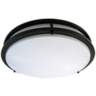 Zaire Bronze 10" Wide Flushmount LED Ceiling Light