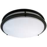 Zaire Bronze 17&quot; Wide Flushmount LED Ceiling Light