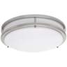 Zaire Brushed Nickel 10" Wide Flushmount LED Ceiling Light