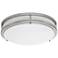 Zaire Brushed Nickel 14"W Cool White LED Ceiling Light