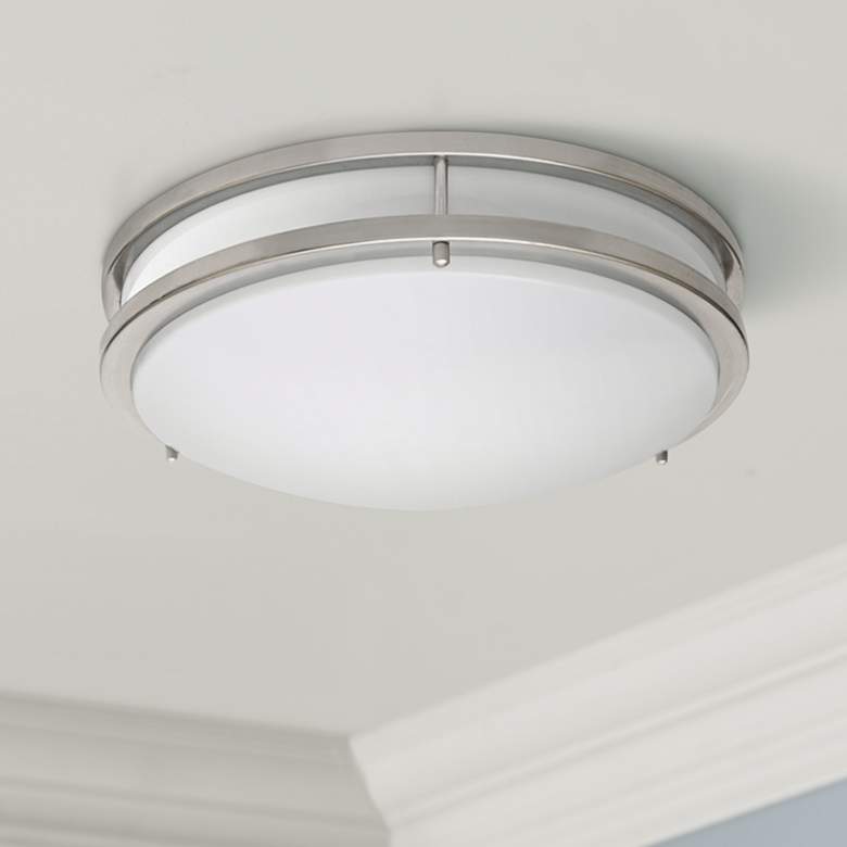 LED Ceiling Zaire | Light Lamps - Nickel Plus Wide 17\