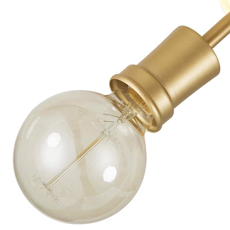 Image 3 Zale 24 3/4" Wide Gold Metal 8-Light Sputnik Chandelier more views