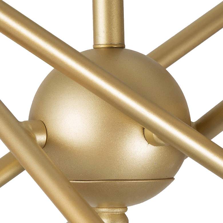 Image 5 Zale 24 3/4" Wide Gold Metal 8-Light Sputnik Chandelier more views