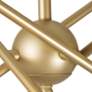 Zale 24 3/4" Wide Gold Metal 8-Light Sputnik Chandelier