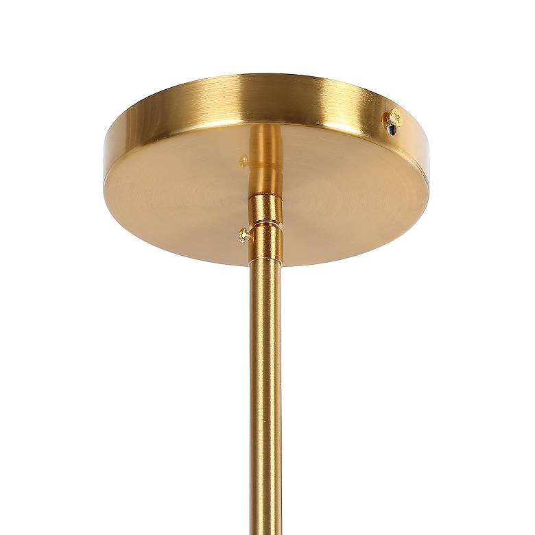 Image 3 Zale 26 inchW Gold Metal 6-Light Adjustable Sputnik Chandelier more views