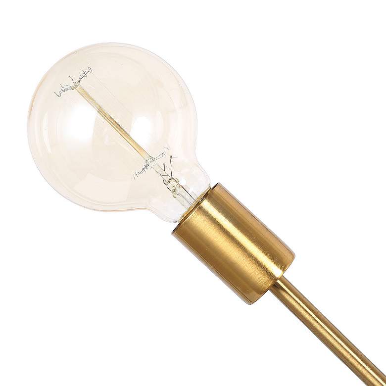 Image 5 Zale 26 inchW Gold Metal 6-Light Adjustable Sputnik Chandelier more views