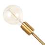 Zale 26"W Gold Metal 6-Light Adjustable Sputnik Chandelier