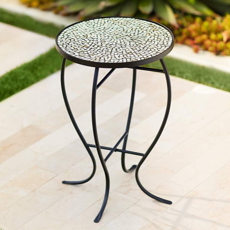 Image 1 Zaltana Mosaic Outdoor Accent Table