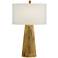 Zana Metallic Plated Gold Tapered Column Table Lamp