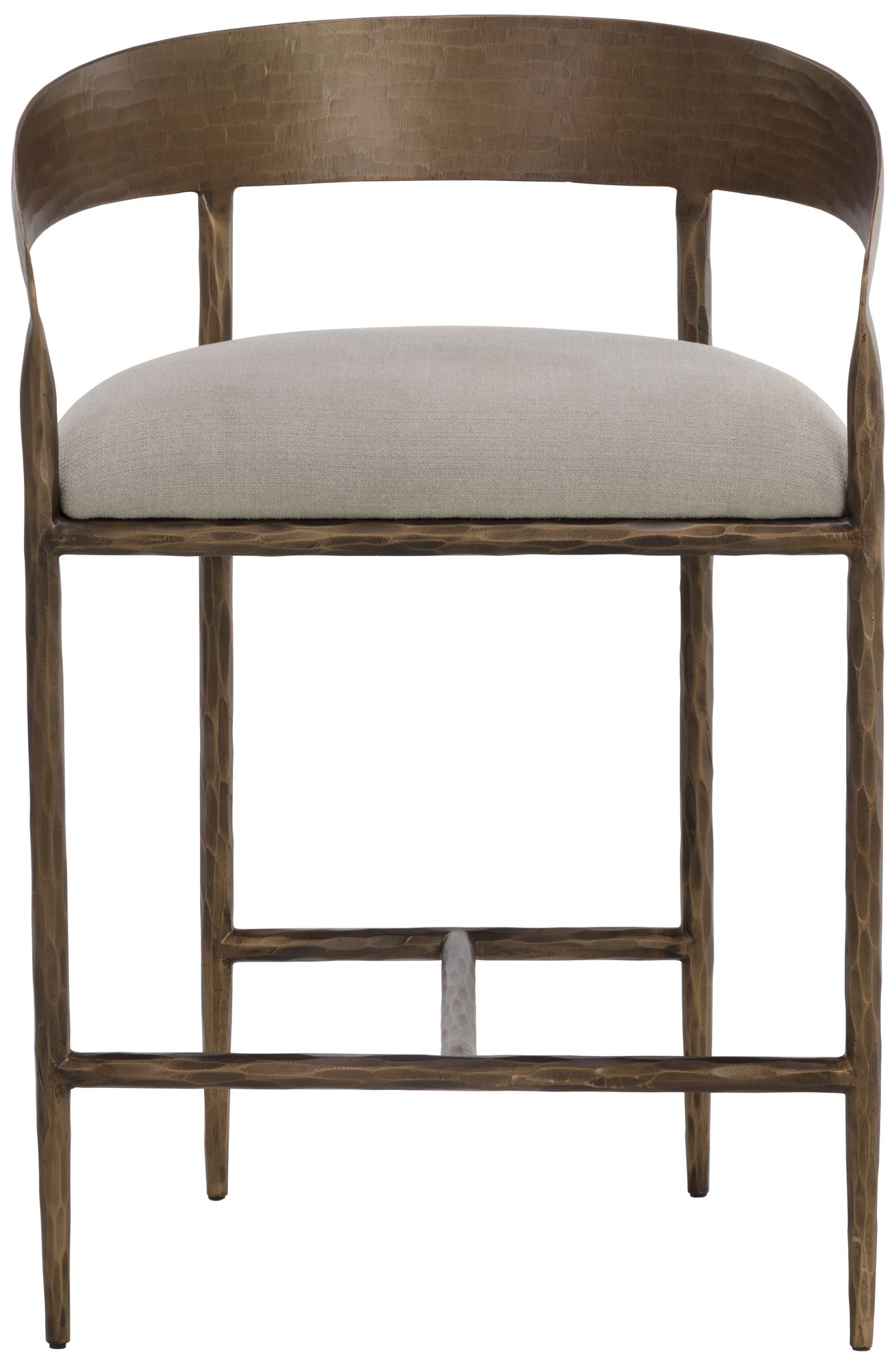 Image 2 Zanatta 26 1/2" Zenith Taupe Gray Fabric Counter Stool more views