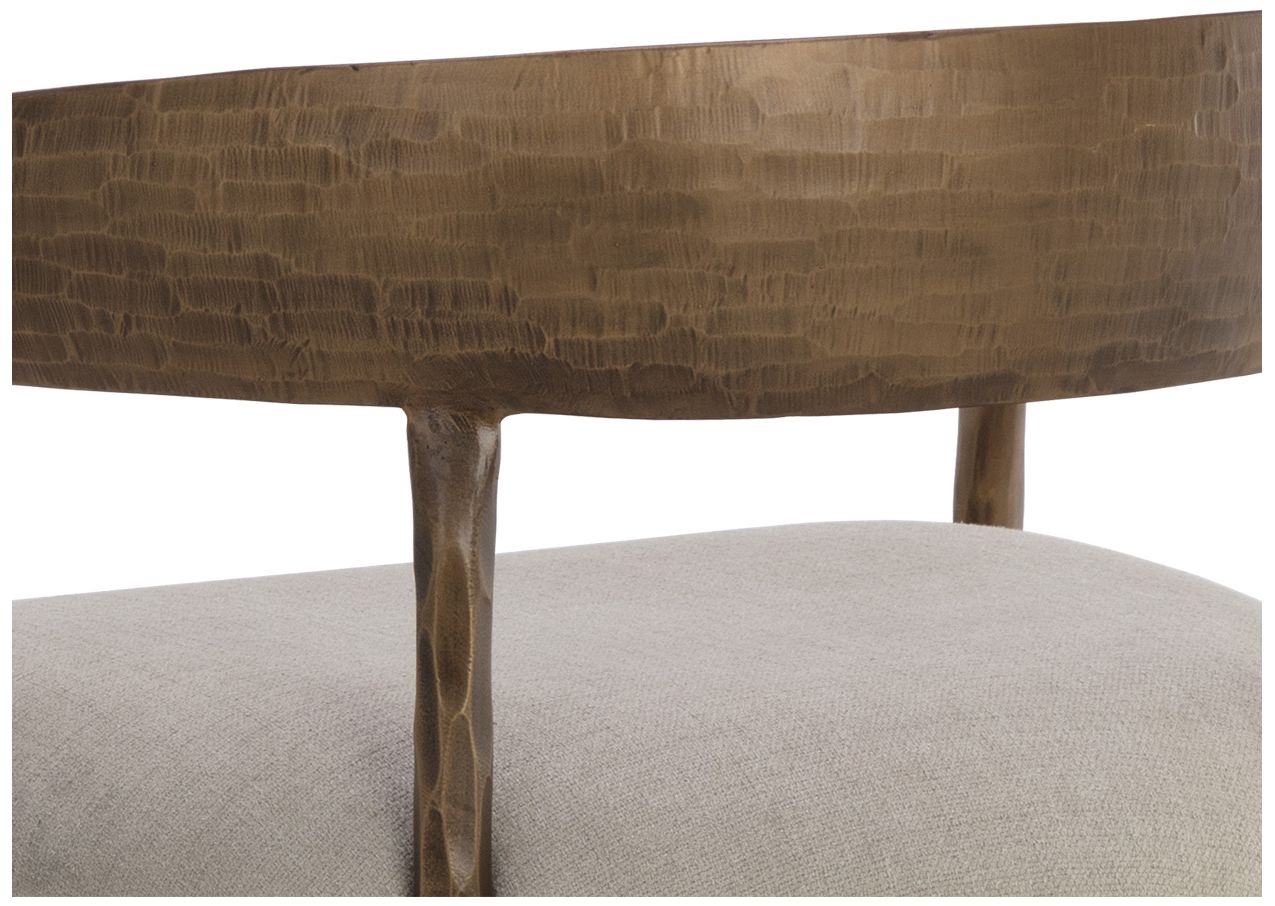 Image 7 Zanatta 26 1/2" Zenith Taupe Gray Fabric Counter Stool more views