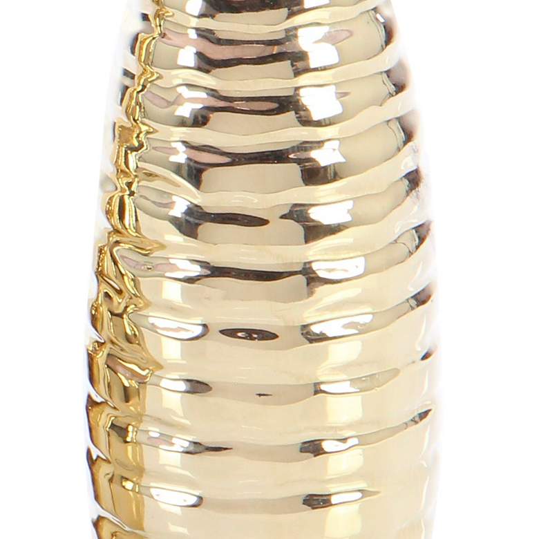 Image 3 Zander Gold Textured Ceramic Bottleneck Vases Set of 3 more views