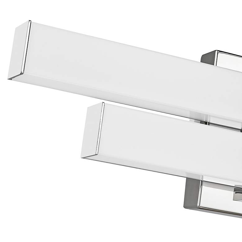 Image 3 Zane 18" Wide Chrome LED 2-Light Bath Light more views