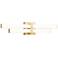 Zane 18" Wide Modern Gold 2-Light LED Vanity Bath Light