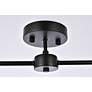 7_Zane 2 Lts Black Flush Mount more views