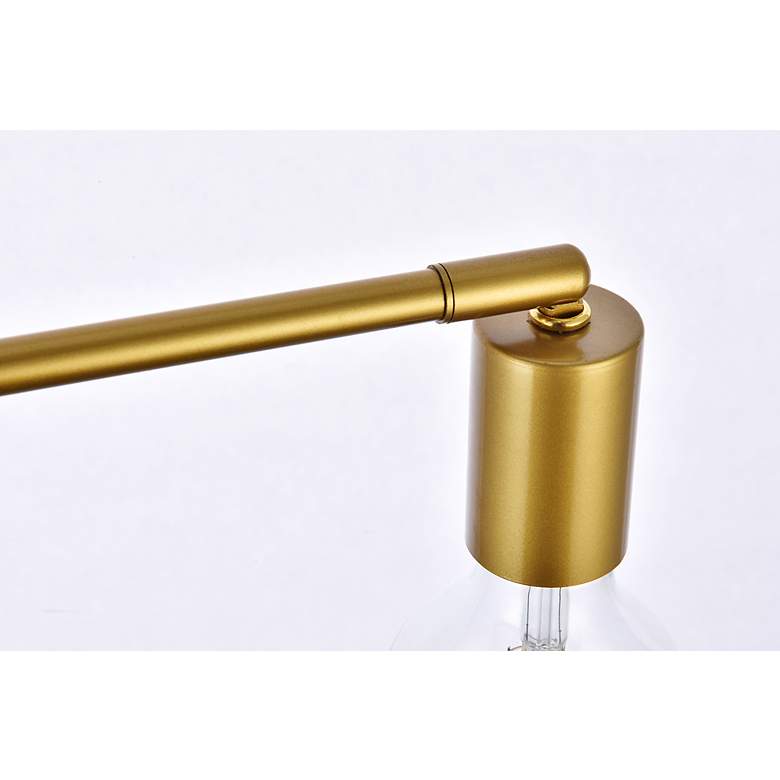 Image 5 Zane 2 Lts Brass Flush Mount more views