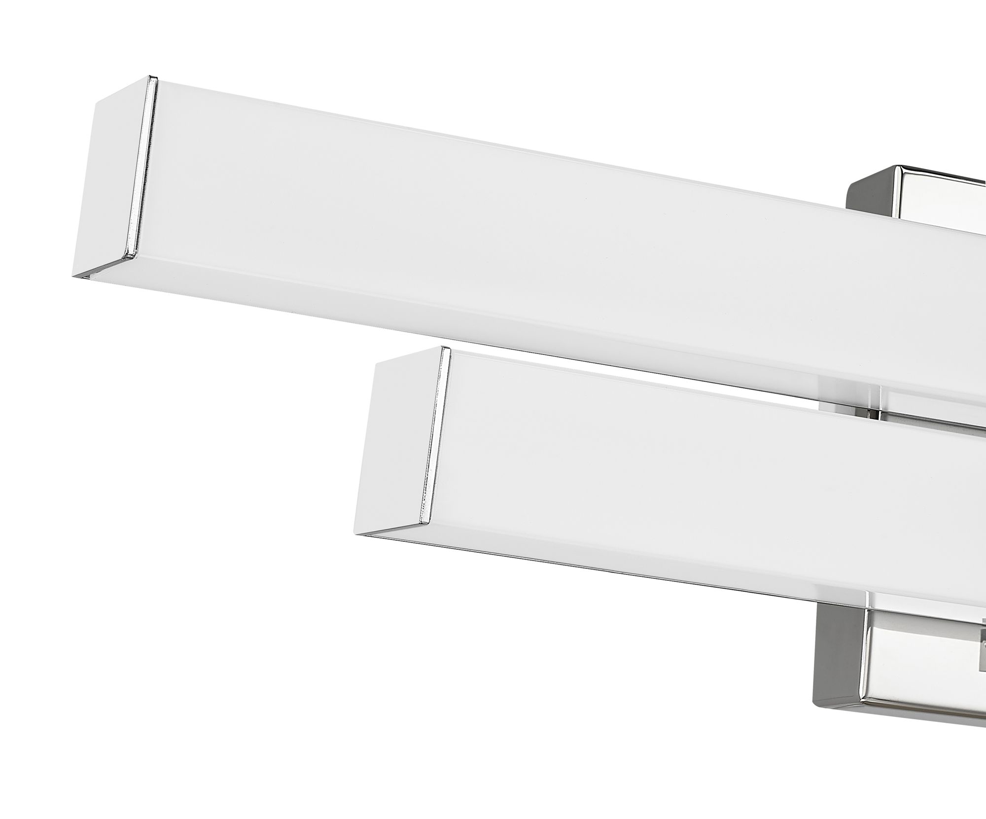 Zane 25" Wide Chrome 2-Light LED Vanity Bath Light in scene